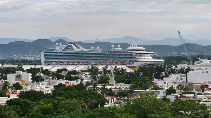Mazatlán recibe este domingo al crucero Ruby Princess con más de 3 mil 600 pasajeros