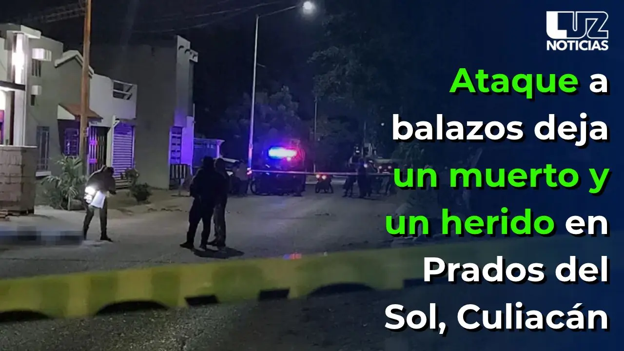 Ataque a balazos deja un muerto y un herido en Prados del Sol, Culiacán
Ataque a balazos deja un muerto y un herido en Prados del Sol, Culiacán