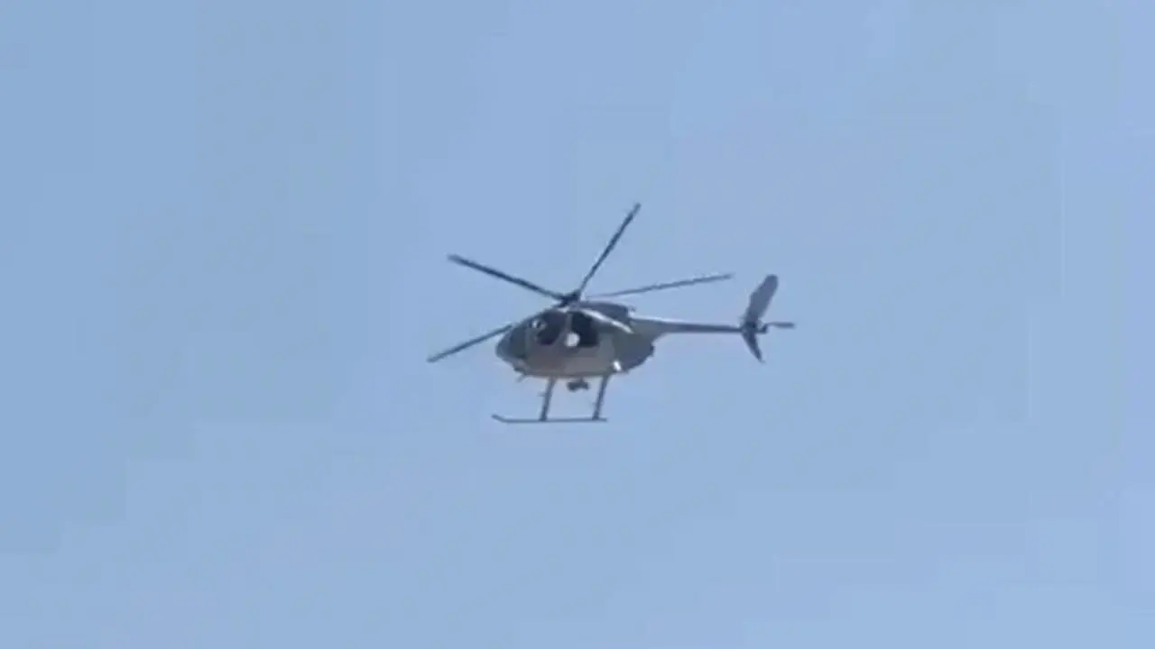 Helicópteros Black Hawk y de la Fuerza Aérea sobrevuelan Guasave y Juan José Ríos