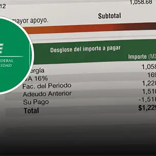 CFE: Este el cambio que habrá en los recibos de luz a partir del 1 de noviembre