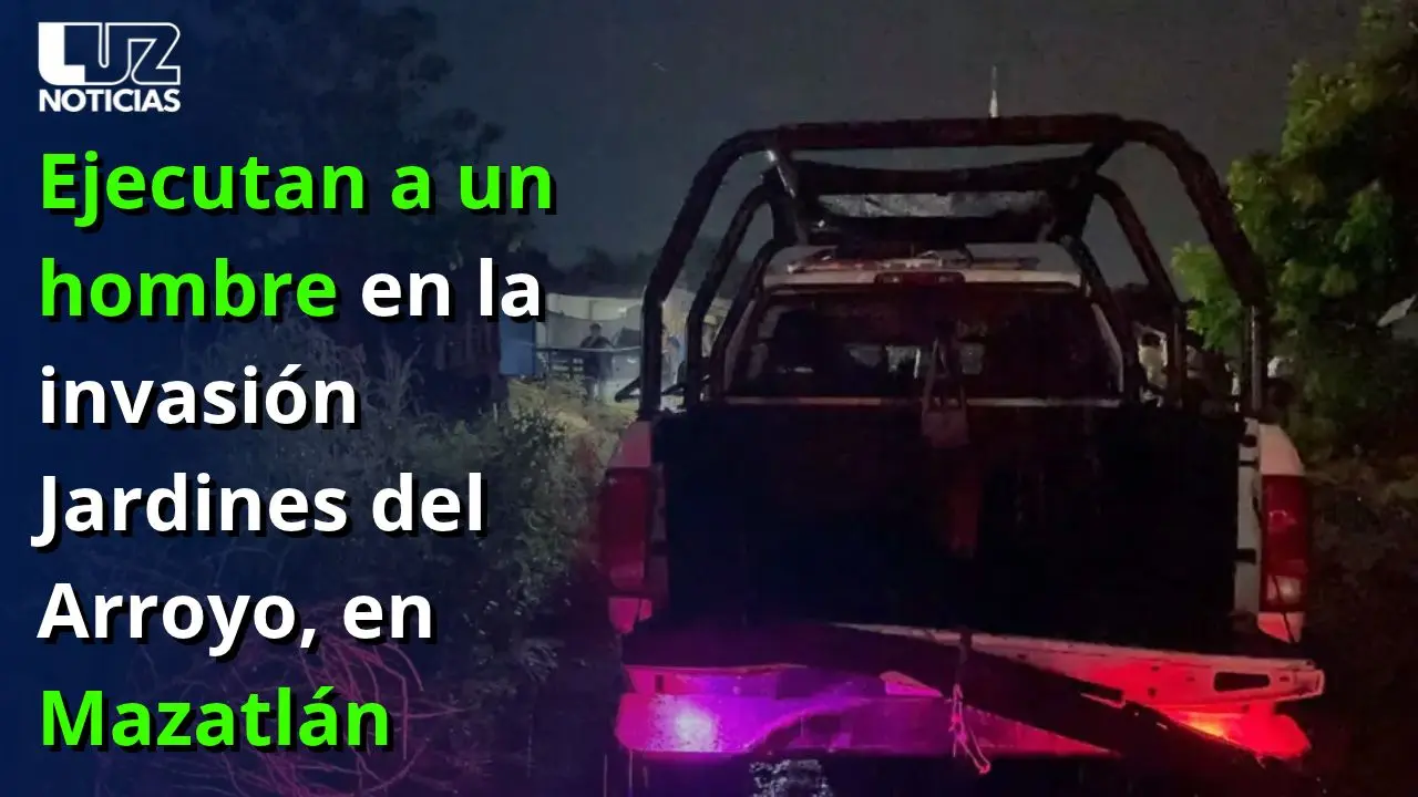 Ejecutan a un hombre en la invasión Jardines del Arroyo, en Mazatlán
Ejecutan a un hombre en la invasión Jardines del Arroyo, en Mazatlán