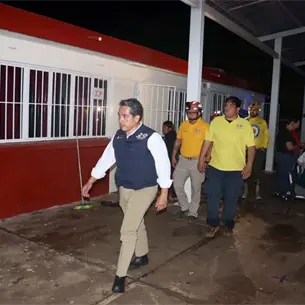 Proteccion Civil despliega operativo de auxilio e instala refugio temporal por inundaciones en Ceuta, Elota Proteccion Civil despliega operativo de auxilio e instala refugio temporal por inundaciones en Ceuta, Elota