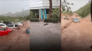 Fuertes lluvias dejan un muerto e inundaciones en Guaymas y Empalme, Sonora